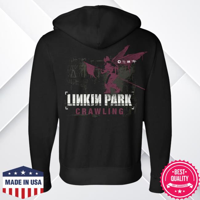 Official Linkin Park Merch Store Linkin Park Lp Crawling Side Street Soldier Zip Crew neck Sweatshirt Linkin Park Apparel Clothing Shop LinkinPark
