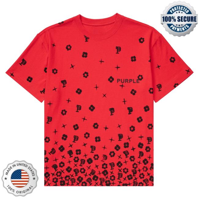 Official Metro Fusion Purple Brand Scatter Monogram High Risk Red New Shirt Red Metrofusion