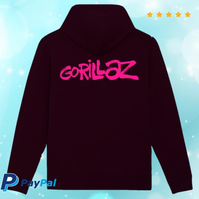 Official Gorillaz Merch Store Gorillaz Cult Of Gorillaz Black Attractive Hoodie Gorillaz Apparel Clothing Shop