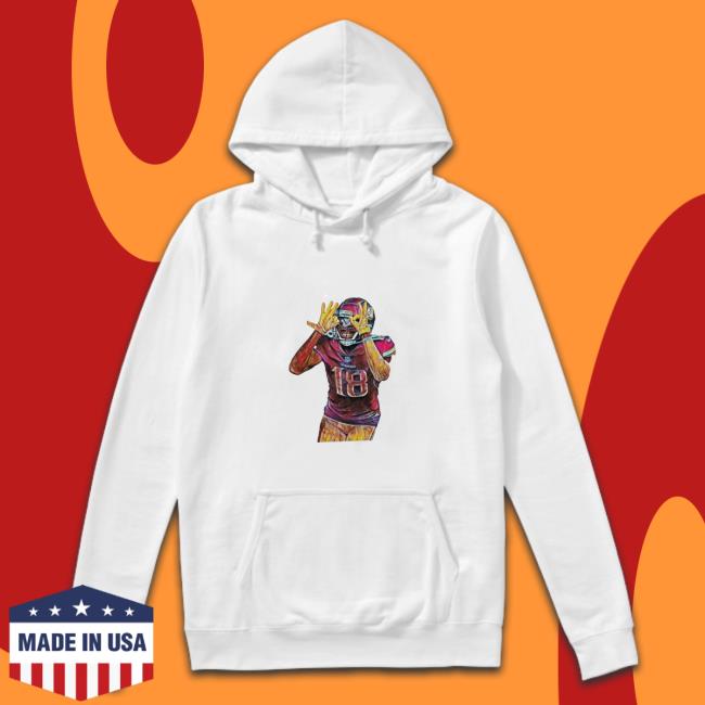 Colorful Vintage Of Justin Jefferson Retro Graphic Football Sweatshirt