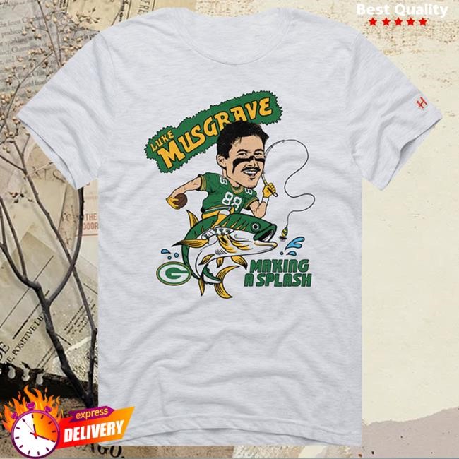 Official Green Bay Store Packers Homage #88 Musgrave Make a Splash Hot Shirt GreenBay