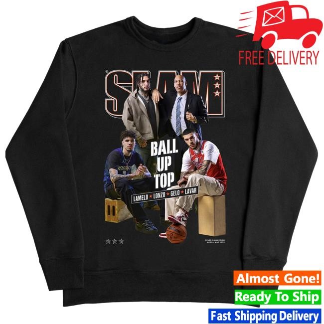 Slam Goods NBA Youth SLAM Cover Tee – LaMelo, Lonzo, LiAngelo, LaVar Timeless Icon