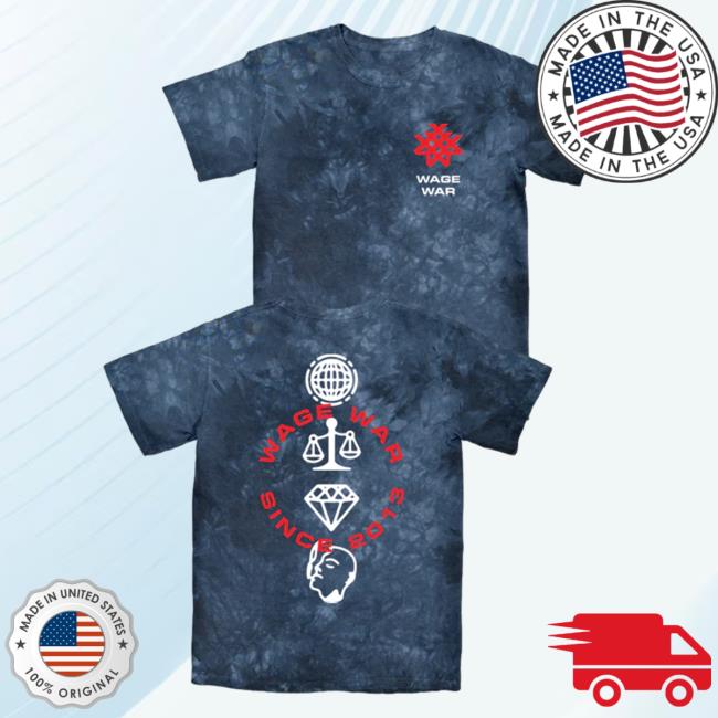 ALBUM SYMBOLS TEE (NAVY CRYSTAL WASH)