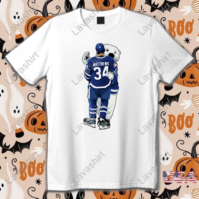 Matthews Hug Carlton The Bear Tee Shirt Matthews Hug Carlton The Bear T-Shirt Toronto Maple Leafs