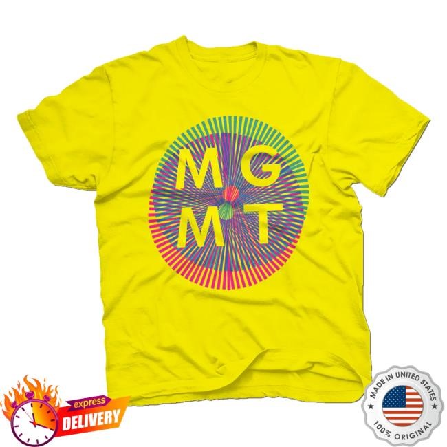MGMT Official Merch Store MGMT Op Art Short Sleeve Tee Bingo Clothing Shop Apparel