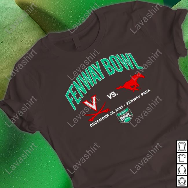 Official Virginia Cavaliers vs SMU Mustangs 2022 Fenway Bowl Dueling shirt
