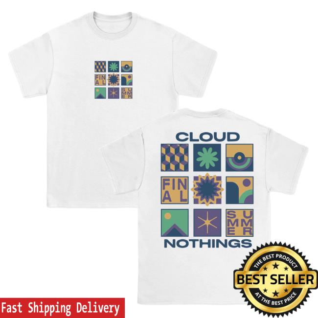 Official Cloud Nothings Pure Noise Merch Final Summer White Shirts