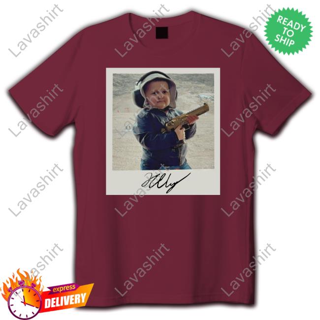 Hasbulla Desert Eagle Polaroid Shirt Official Hasbulla Merch Desert Eagle Polaroid T-Shirt