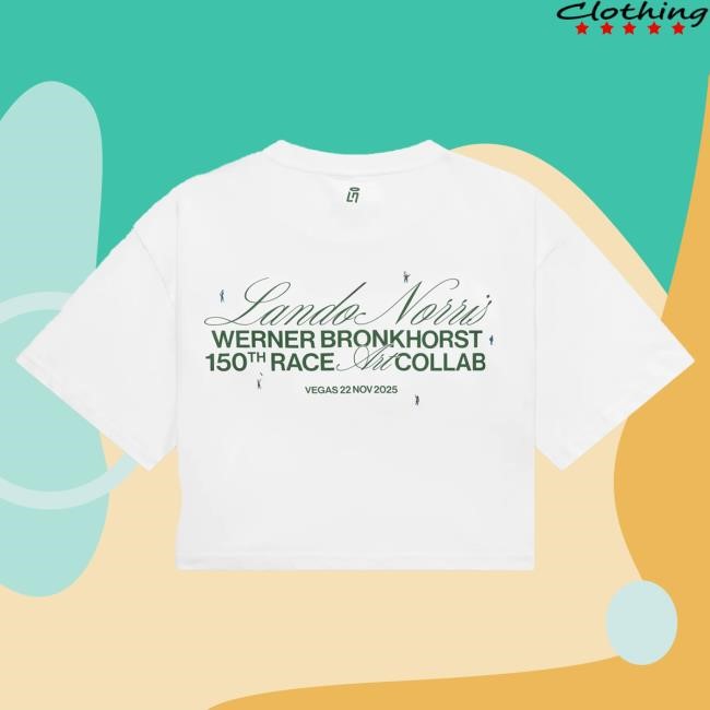 Official Lando Norris Merch Store Shop Lando Norris LN x WB EXHIBITION CROPPED Tee