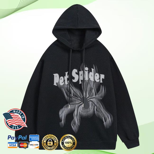 Official Aelfric Eden Clothing Merch Store AAelfric Eden Smoke Spider Print Pull Over Hoodie Black AelfricEden