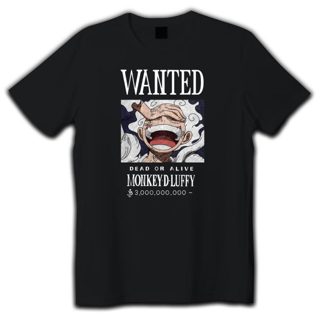 Wanted Dead Or Alive Monkeyd Luffy Vintage Shirt