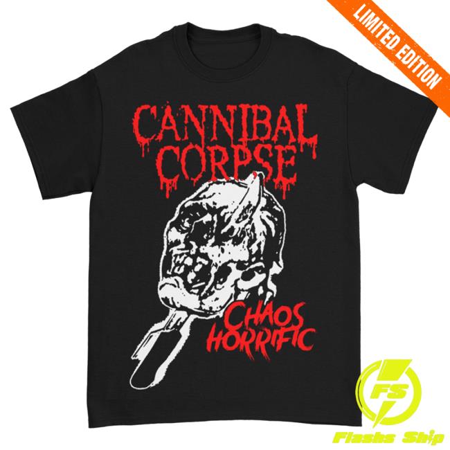 Official Kings Road Merch Store Cannibal Corpse Ice Pick Skull Popover Shirt (Black) Kings Road Shop CannibalCorpse