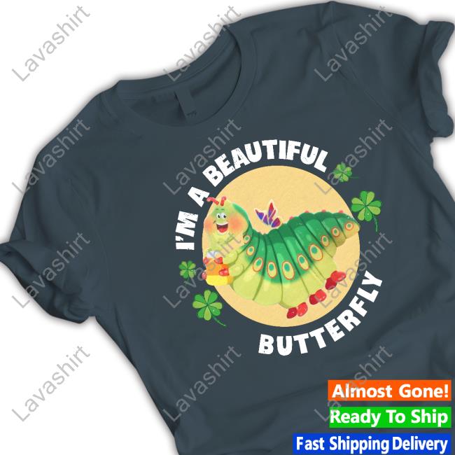 Official Chris Colfer Heimlich I'm A Beautiful Butterfly T Shirt Caterpillar Heimlich A Bug's Life
