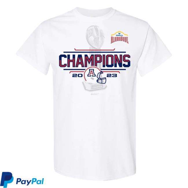 Alamo Bowl Merch 2023 Valero Alamo Bowl Champions White Hoodie