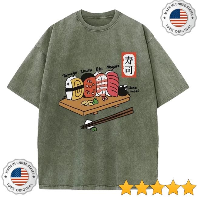 Tokyo-Tiger Delicious Sushi Washed Tee