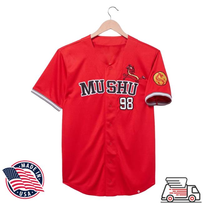 Official Box Lunch Merch Store Box Lunch Disney Mulan Mushu Baseball Jersey New Shirt BoxLunch Exclusive Box Lunch Apparel Clothing Shop