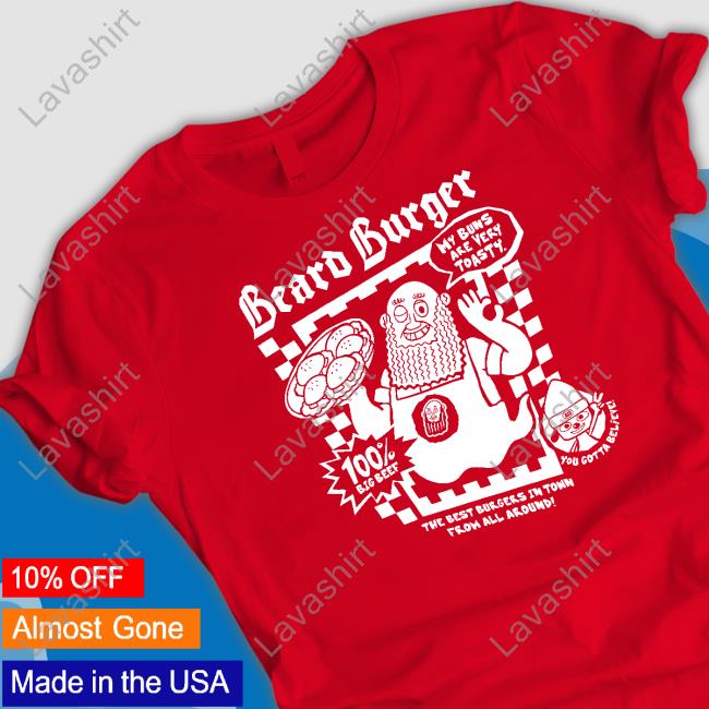 Toasty Buns Beard Burger New Tee