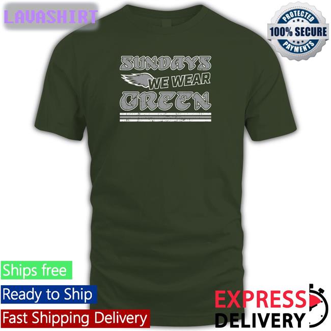 Philly Shirt Shop Sundays We Wear Green Long Sleeved T Shirt Kate Scott