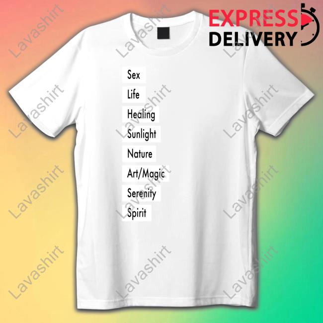 Sex Life Healing Sunlight Nature Art Magic Serenity Spirit Tee Shirt Bisexual Armys