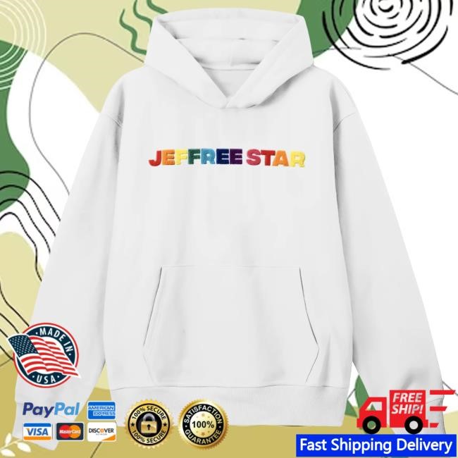 Official Jeffree Star Cosmetics Store Jeffree Star White Rainbow Hood JeffreeStarCosmetics JeffreeStar
