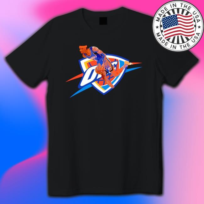 Oklahoma City Thunder Shai Gilgeous-Alexander In Action Shirt