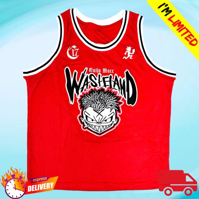 Official Chapter 17 Records Ouija Macc Merch Shop Ouija Macc Basketball Jersey - Wasteland New Shirt