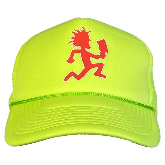 Official Icp Merch Store Insane Clown Posse Hatchetman Trucker Cap In Blue