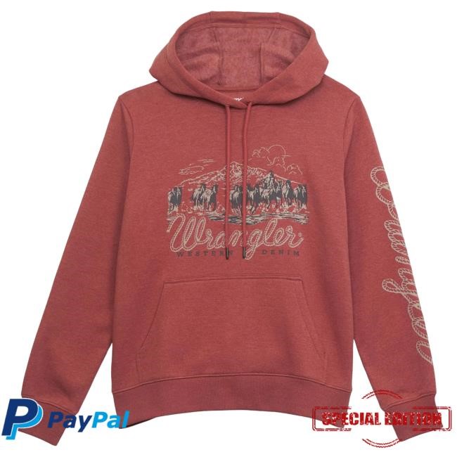 Official Marshalls Country Merch Clothing Wrangler Women's - Retro® Horse Stampede Popover Hoodie