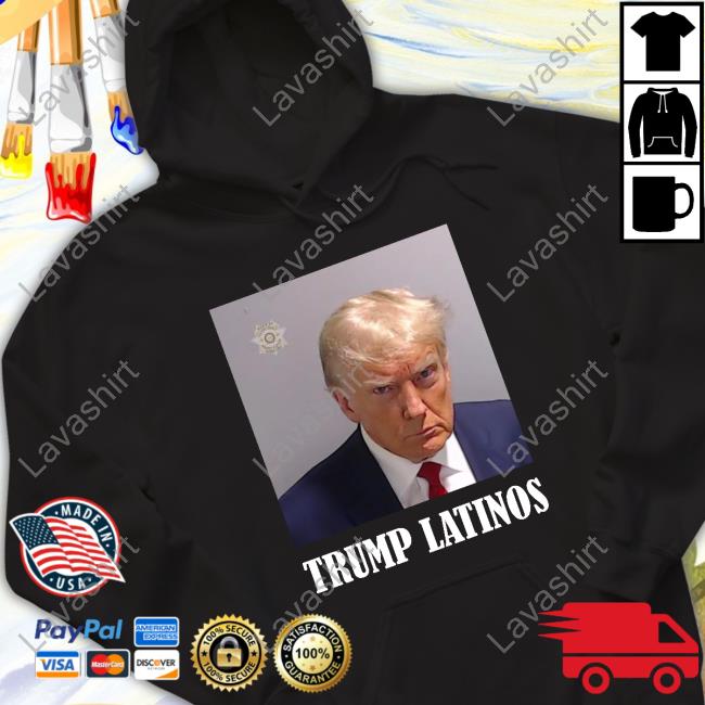 Official TrumpLatinos Trump Mugshot Latinos T-Shirt
