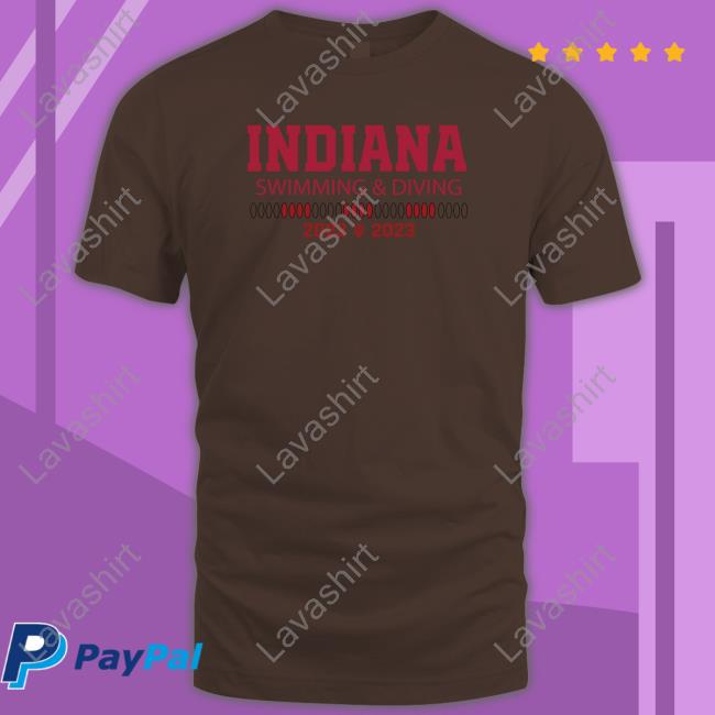 Official The Indiana Nil Indiana Swim And Dive 2022-23 Season Tee Shirt