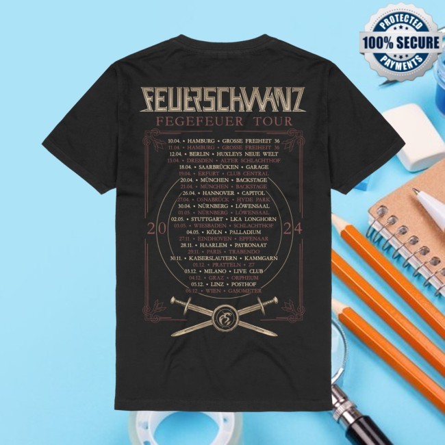 Feuerschwanz Store T Shirt Fegefeuer Tour Autumn 2024