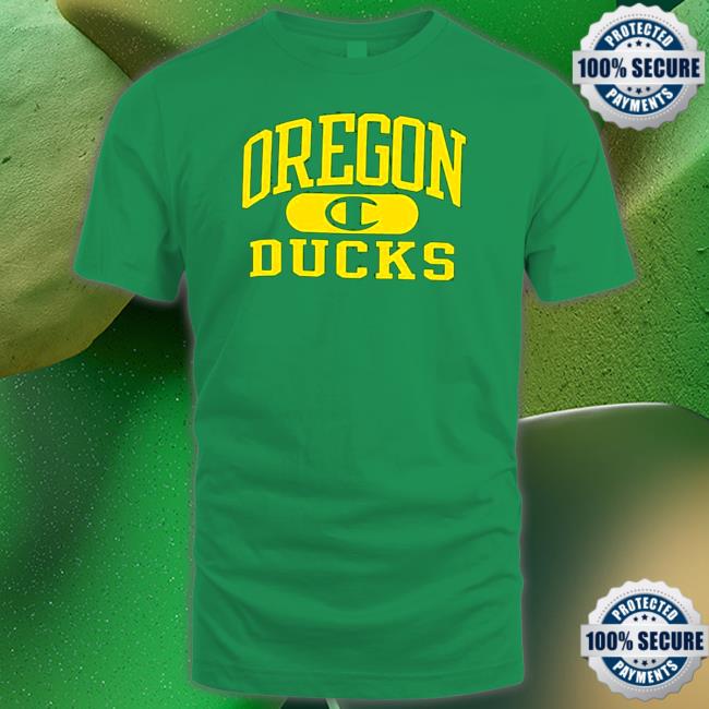 Official Champion Green Oregon Ducks Arch Pil Shirt