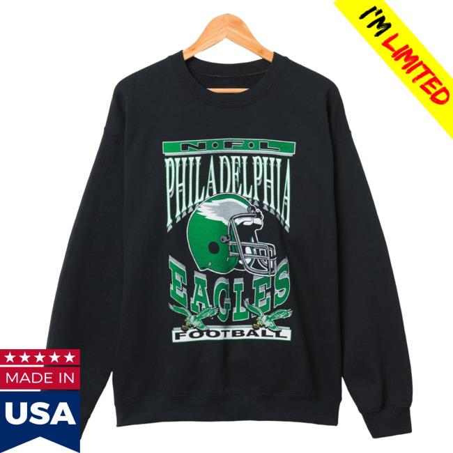 Official Junk Food Apparel Clothing Store Shop Junkfoodclothing Philadelphia Eagles Football Helmet Flea Market Sweater
