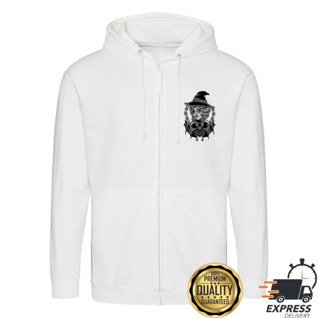 Official Bat Witch Tattoo Zip Up Pullover Sweatshirt