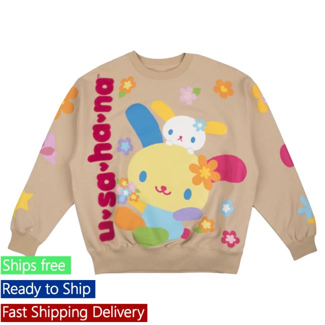 Official Sanrio Apparel Clothing Merch Store Shop U*Sa*Ha*Na X Dumbgood Crewneck Sweatshirt
