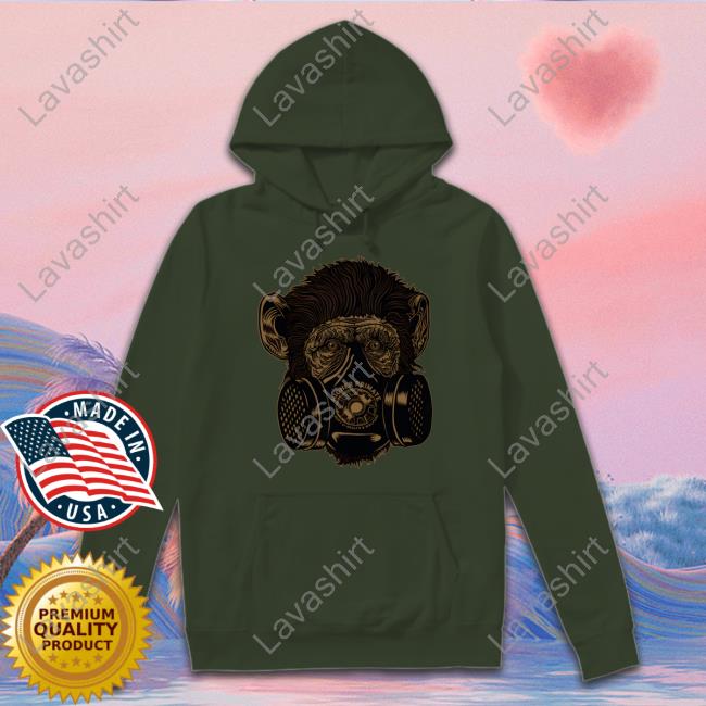 Joe Rogan Gas Mask Chimp Espresso Shirt