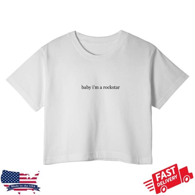 Lisa Shop Rockstar Lyric Crop Shirts