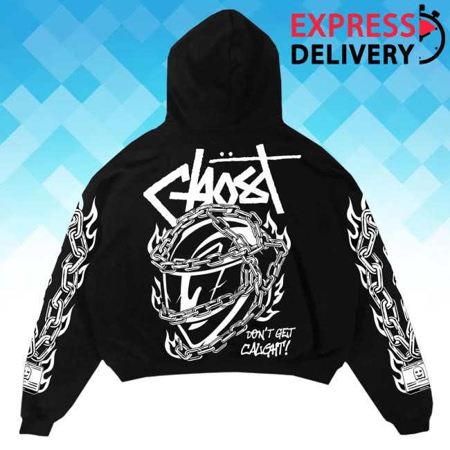 Official Ghost Racing Clothing Locked Helmet Long Sleeve New Shirt - Black Official Ghost Racing Clothing Locked Helmet Long Sleeve Tees - Black