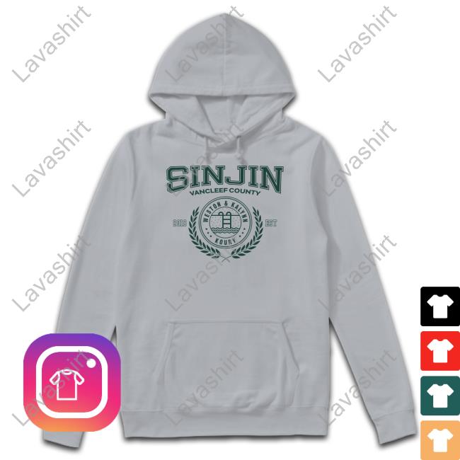 Sinjin Drowning Merch Sinjin Vancleef County Weston & Kalynn Koury 2018 Est Hoodie