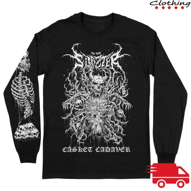 Official IndieMerchstore Sinizter "Casket Cadaver" Long Sleeve Hot Shirt Indie Merch Store