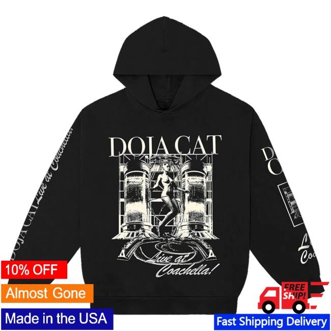 Official Doja Cat Merch Store Shop Doja Cat Doja Live! At Coachella Crewneck Sweatshirt DojaCat