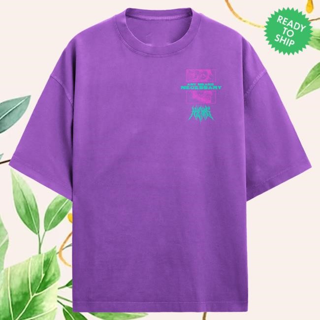 Official Any Means Necessary Shop Are We Even Alive Tee Purple