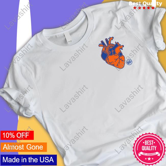 1986D Merch Blue & Orange Heart Sweatshirt