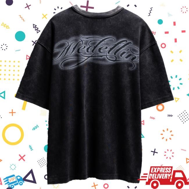 Official J Balvin Merch Shop J Balvin Medellin Rayo Black Top Shirt JBalvin