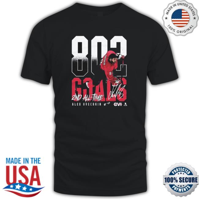 Alex Ovechkin Washington Capitals 2Nd All Time Goals T-shirt