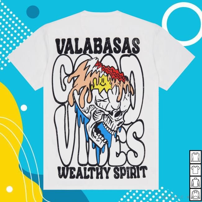 Official Valabasas "Wealthy Spirit" Vintage Washed White Hot Shirt