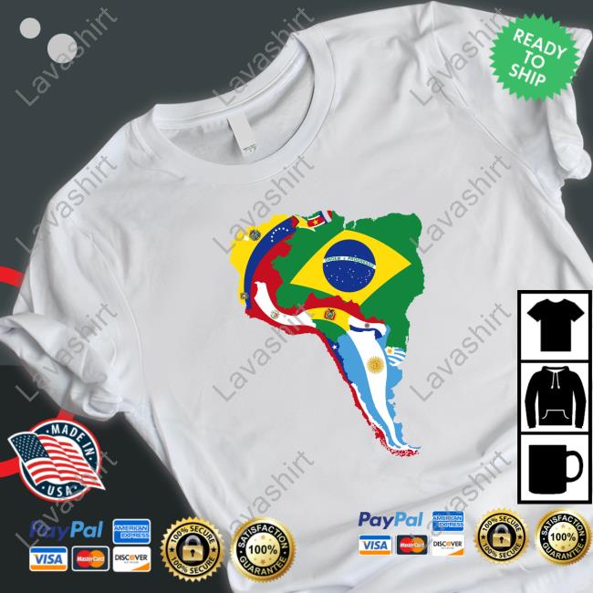 Terrible Maps South America Flag Map Hoodie erriblemaps