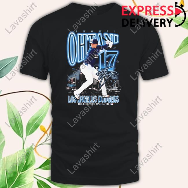 Shohei Ohtani 17 Los Angeles Dodgers Blue Heaven On Earth Shirt