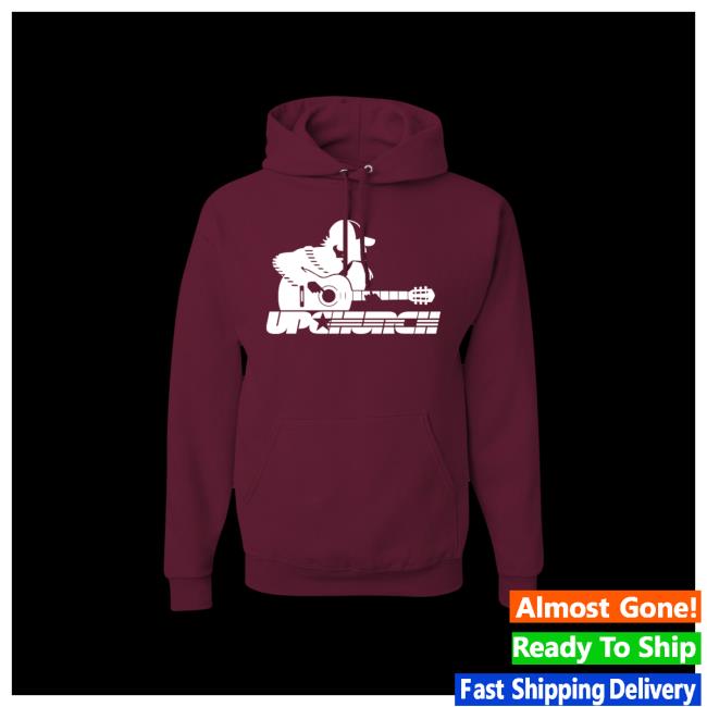 Official Upchurch Merch Maroon Logo Hooded Sweatshirt Upchurchmerch
