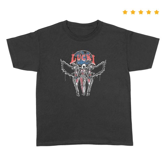Official Sincerely Lucki Faith Tee (designed by Kodone) Black Shirt 2023 SincerelyLucki Deadboylife